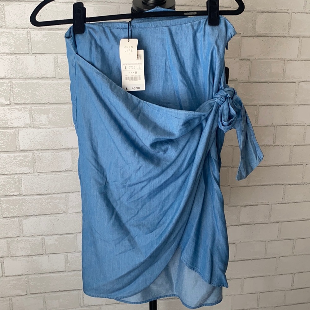 Zara jean wrap knee/over the knee skirt